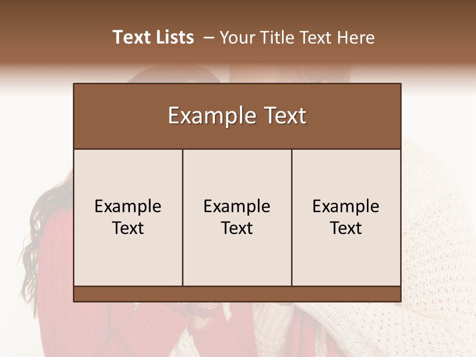 Mimik Shoppen Wintersport PowerPoint Template