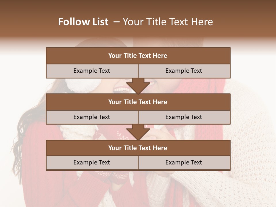 Mimik Shoppen Wintersport PowerPoint Template