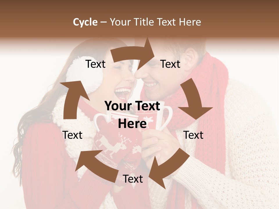 Mimik Shoppen Wintersport PowerPoint Template