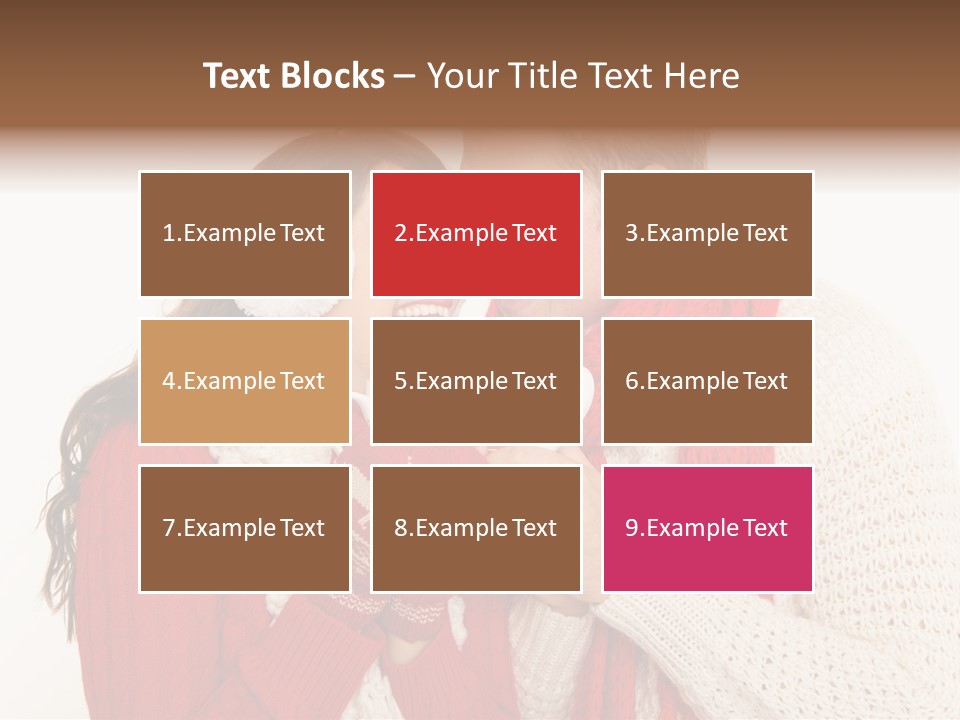 Mimik Shoppen Wintersport PowerPoint Template