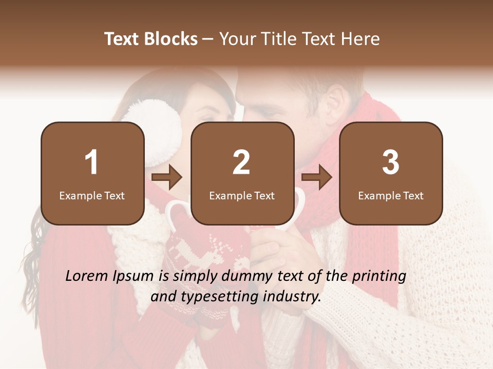 Mimik Shoppen Wintersport PowerPoint Template