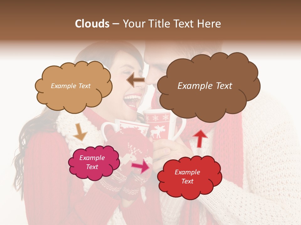 Mimik Shoppen Wintersport PowerPoint Template