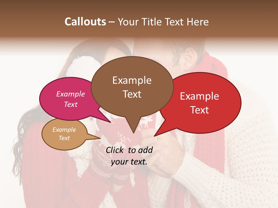 Mimik Shoppen Wintersport PowerPoint Template