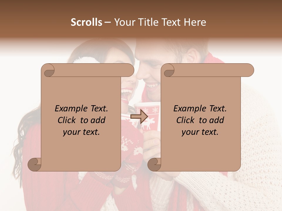 Mimik Shoppen Wintersport PowerPoint Template