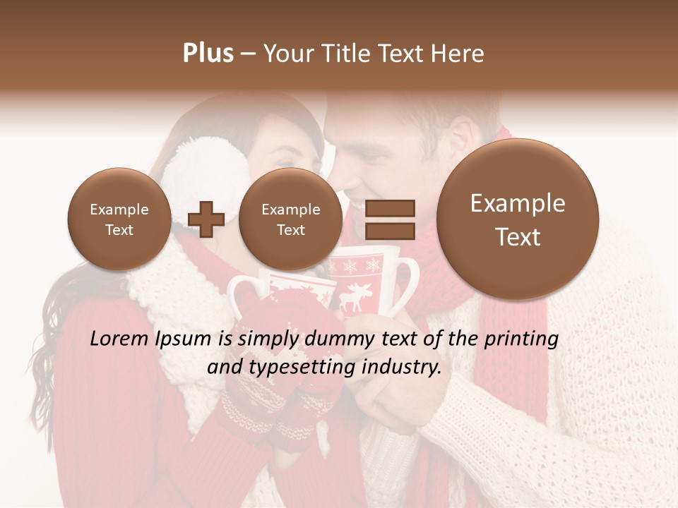 Mimik Shoppen Wintersport PowerPoint Template