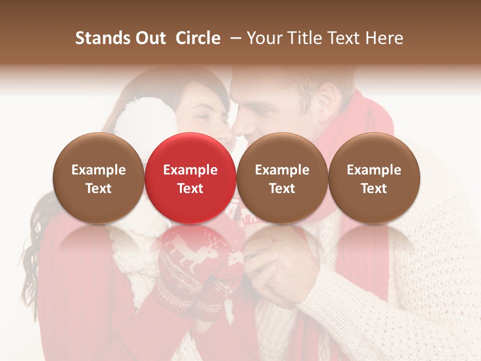 Mimik Shoppen Wintersport PowerPoint Template