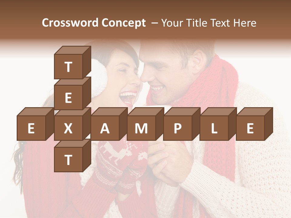 Mimik Shoppen Wintersport PowerPoint Template