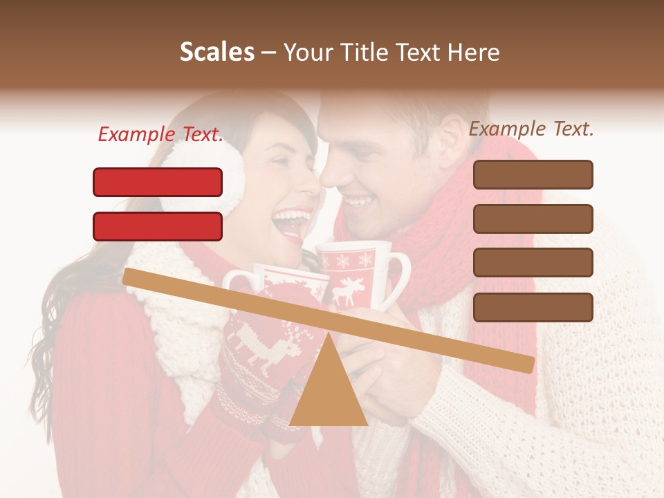 Mimik Shoppen Wintersport PowerPoint Template