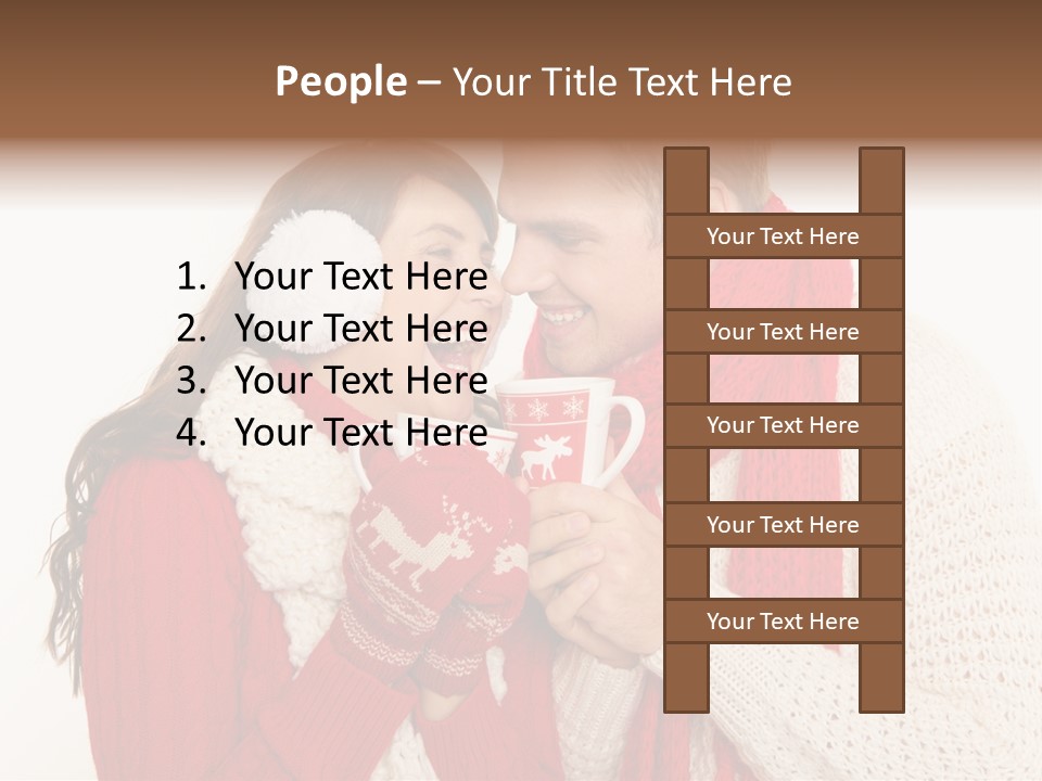 Mimik Shoppen Wintersport PowerPoint Template