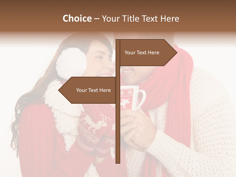 Mimik Shoppen Wintersport PowerPoint Template