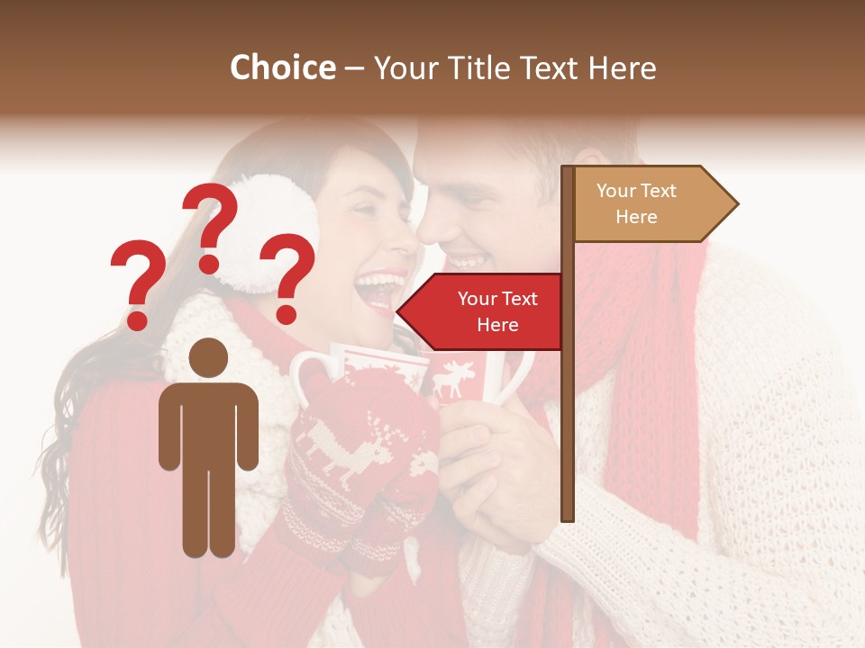 Mimik Shoppen Wintersport PowerPoint Template