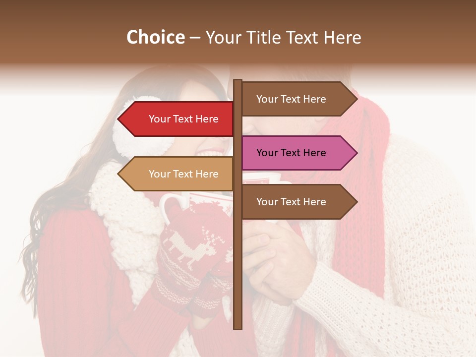 Mimik Shoppen Wintersport PowerPoint Template