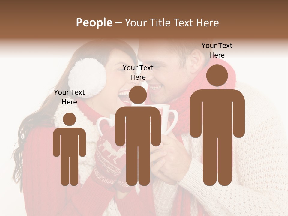 Mimik Shoppen Wintersport PowerPoint Template