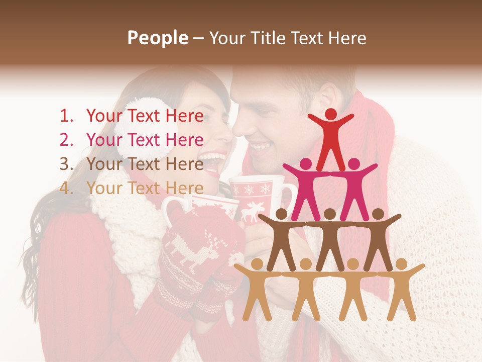 Mimik Shoppen Wintersport PowerPoint Template