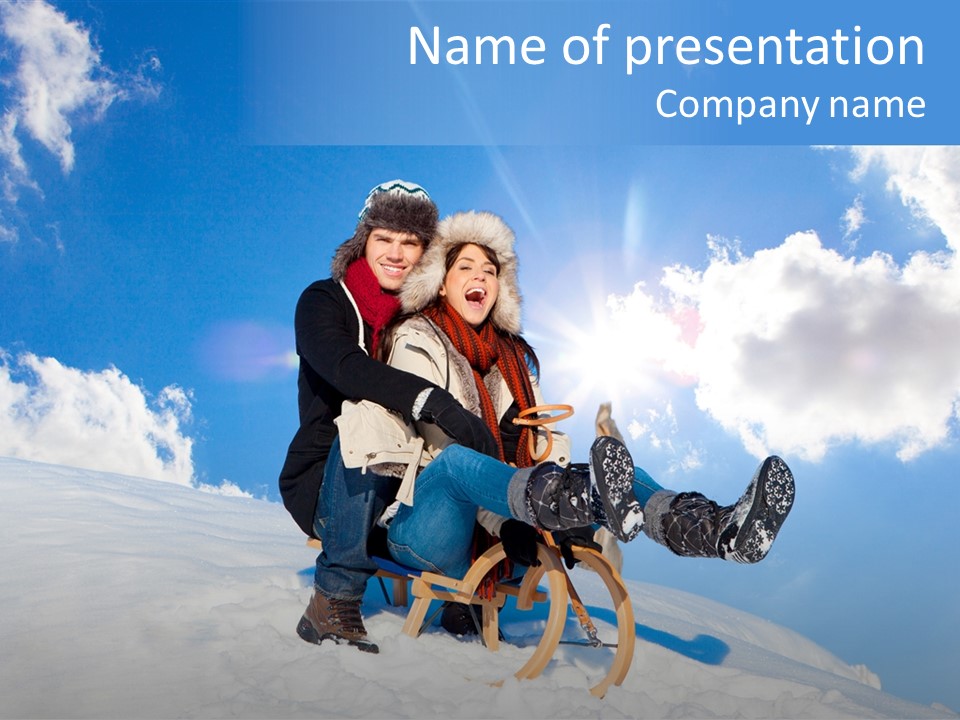 Blau Couple Gesundheit PowerPoint Template