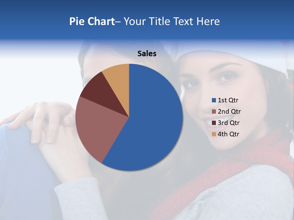 Christmas Face Couple PowerPoint Template