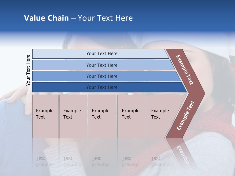 Christmas Face Couple PowerPoint Template