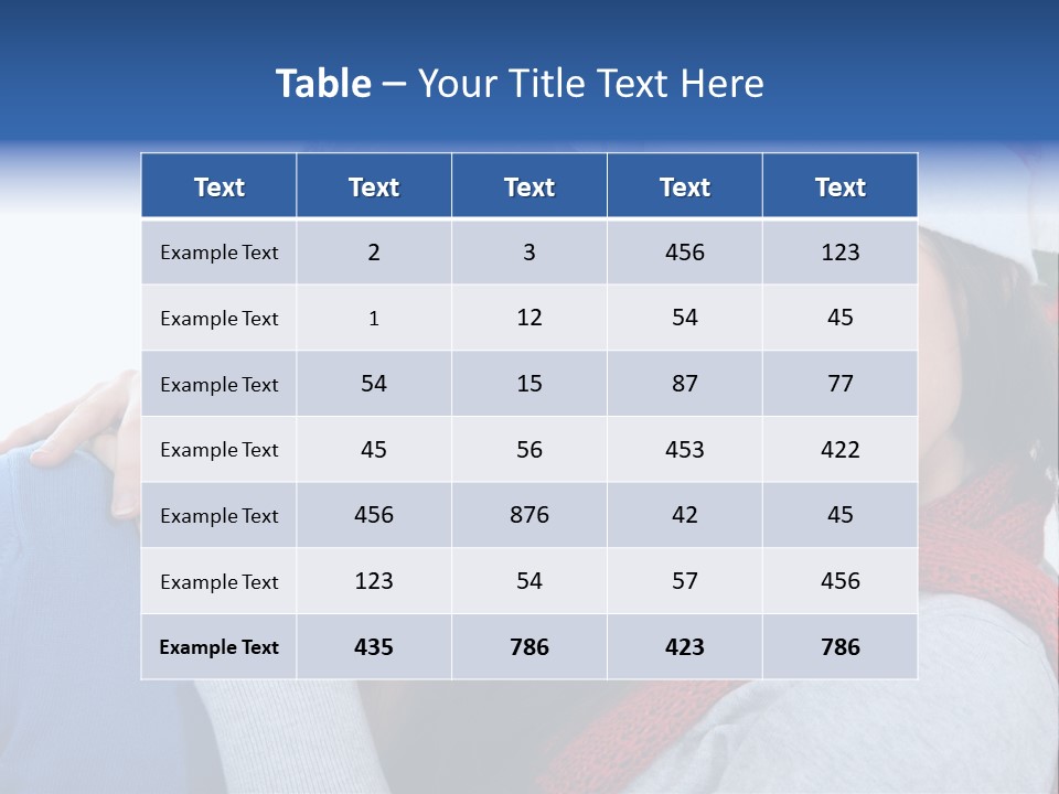 Christmas Face Couple PowerPoint Template
