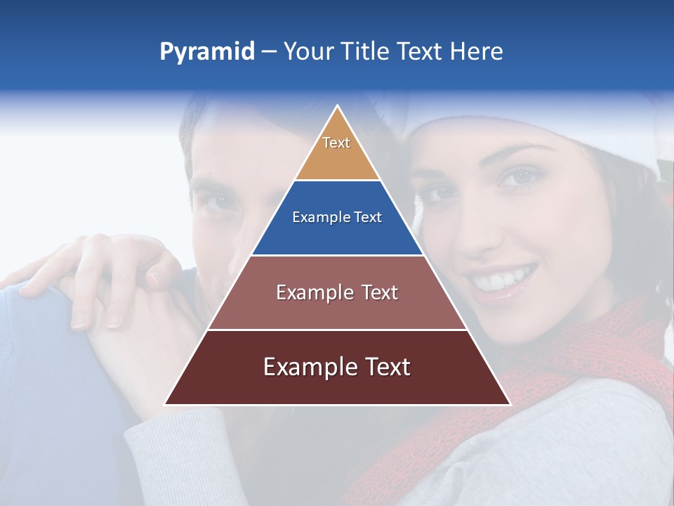 Christmas Face Couple PowerPoint Template