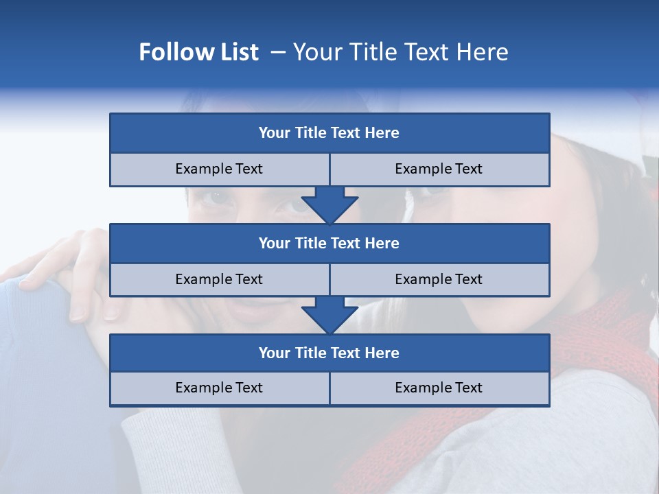 Christmas Face Couple PowerPoint Template