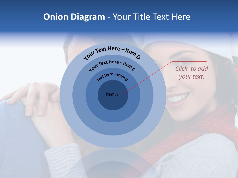 Christmas Face Couple PowerPoint Template