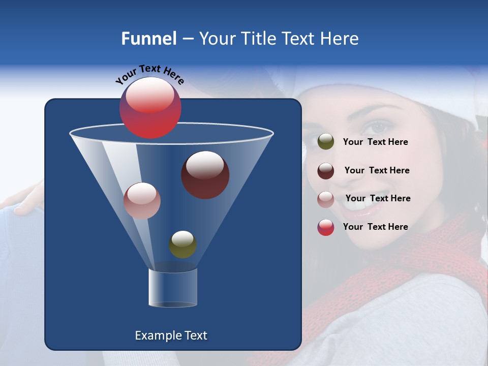 Christmas Face Couple PowerPoint Template