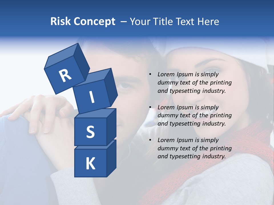 Christmas Face Couple PowerPoint Template