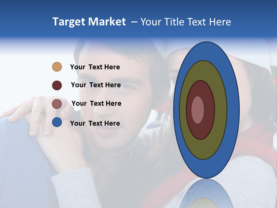 Christmas Face Couple PowerPoint Template