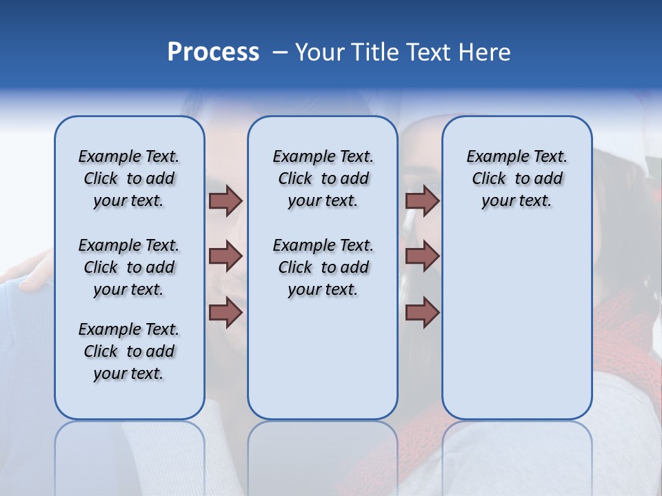 Christmas Face Couple PowerPoint Template