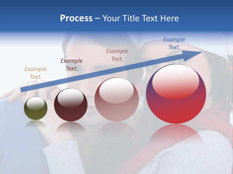 Christmas Face Couple PowerPoint Template