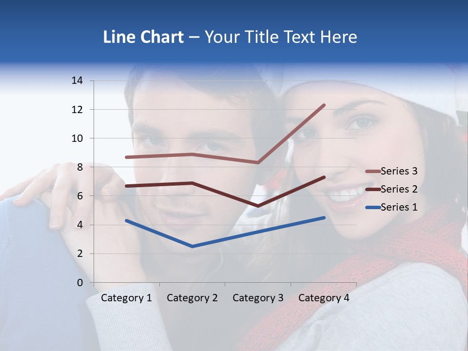 Christmas Face Couple PowerPoint Template