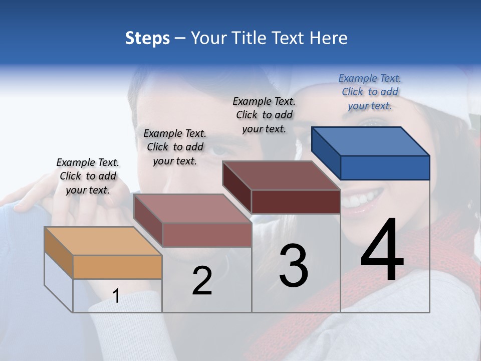 Christmas Face Couple PowerPoint Template
