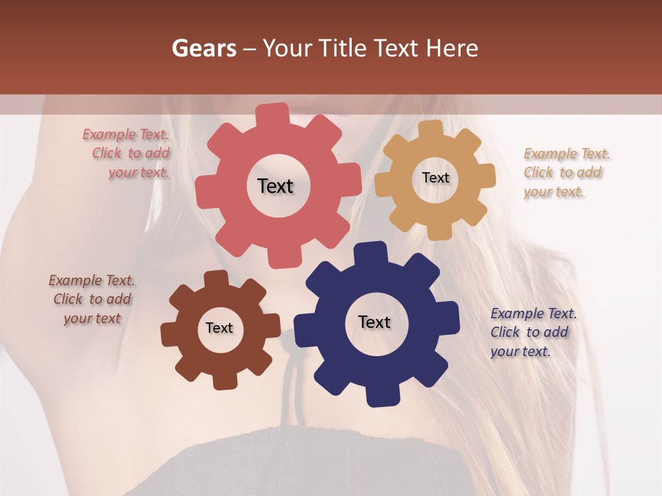 Western Blond Lifestyle PowerPoint Template