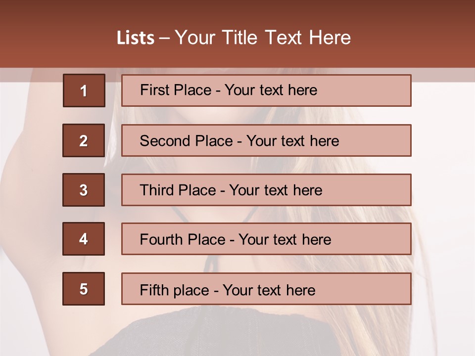 Western Blond Lifestyle PowerPoint Template