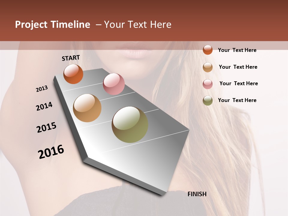 Western Blond Lifestyle PowerPoint Template
