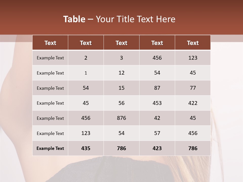 Western Blond Lifestyle PowerPoint Template