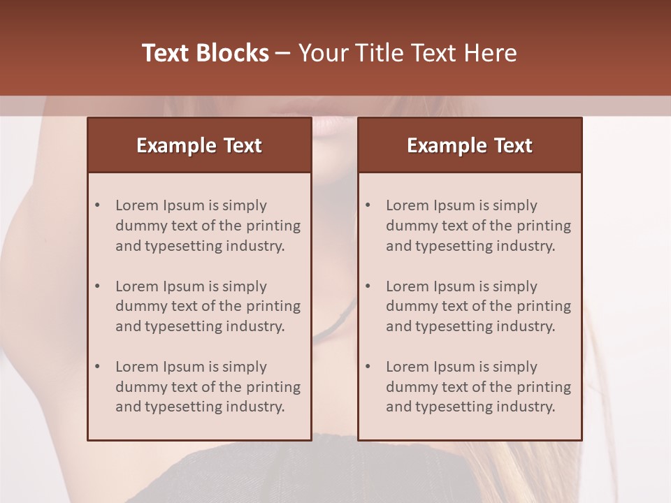 Western Blond Lifestyle PowerPoint Template