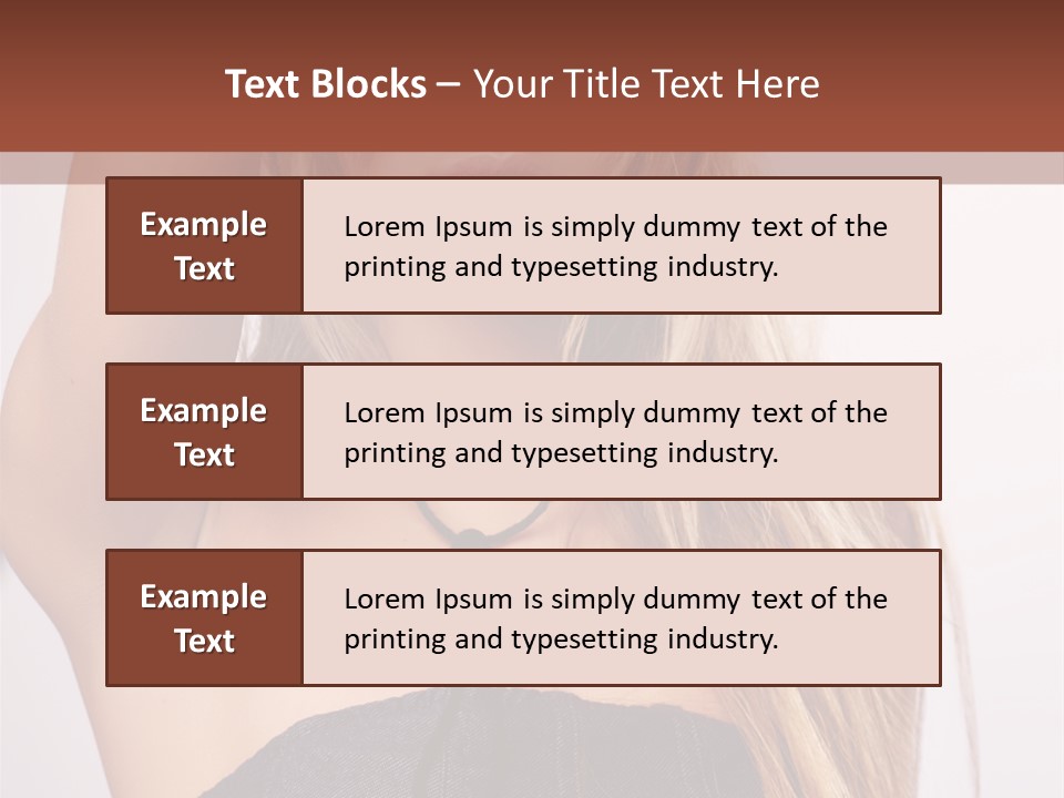 Western Blond Lifestyle PowerPoint Template