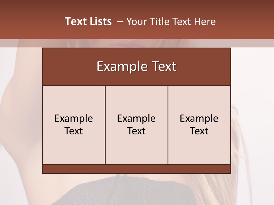 Western Blond Lifestyle PowerPoint Template
