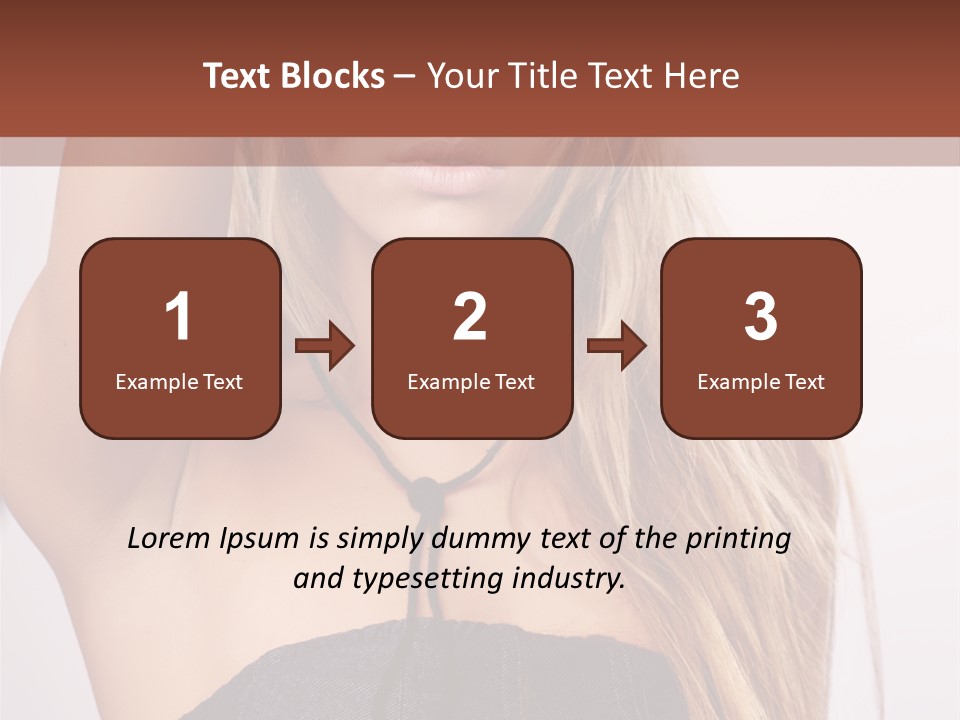 Western Blond Lifestyle PowerPoint Template