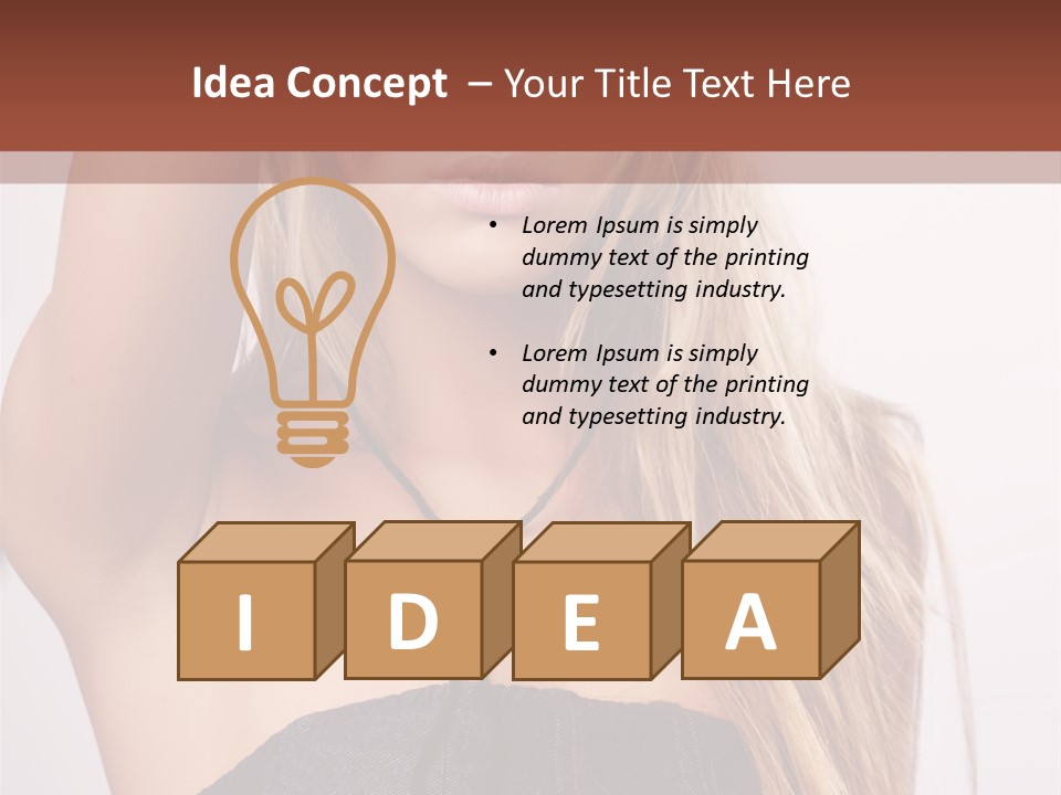 Western Blond Lifestyle PowerPoint Template