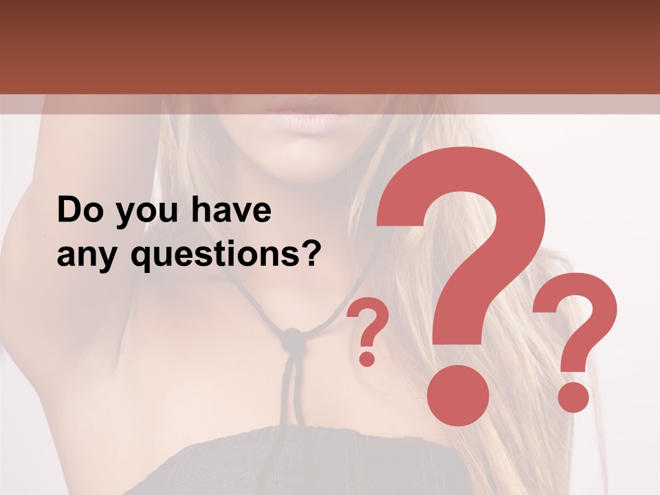 Western Blond Lifestyle PowerPoint Template