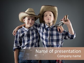 Gun Friendship Style PowerPoint Template