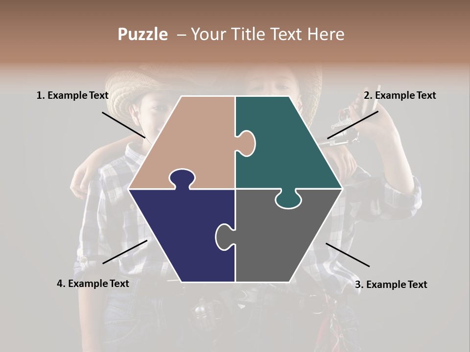 Gun Friendship Style PowerPoint Template