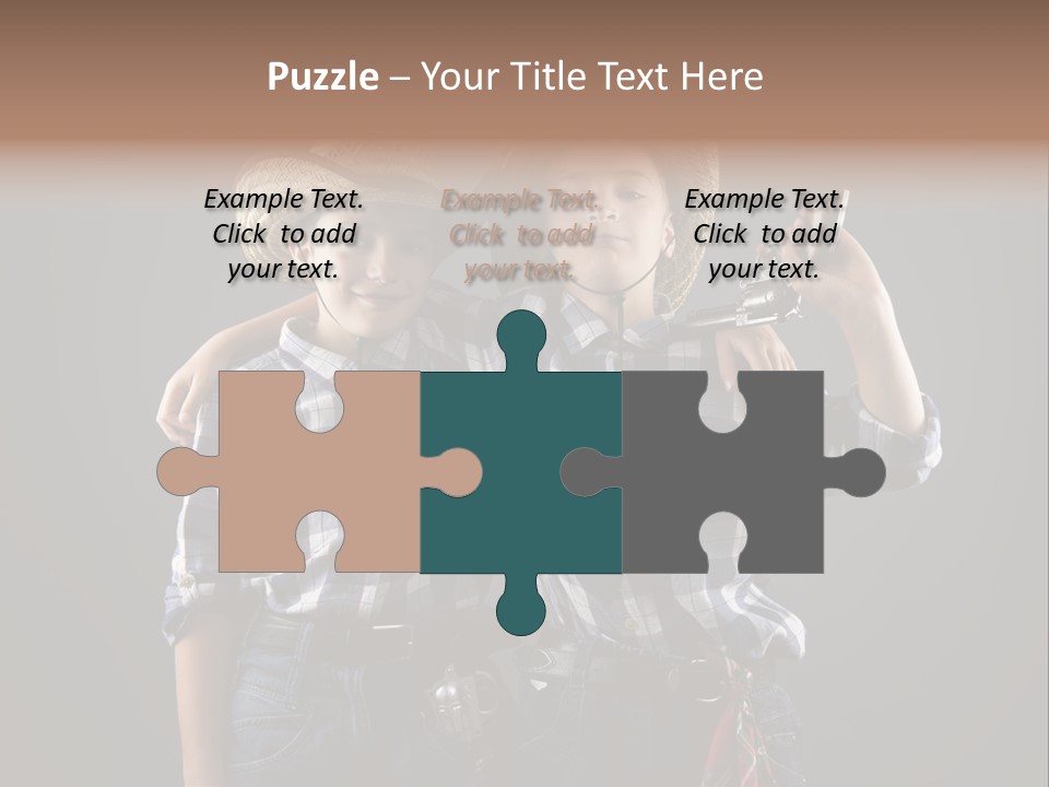 Gun Friendship Style PowerPoint Template