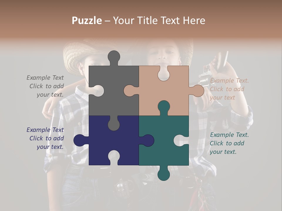Gun Friendship Style PowerPoint Template