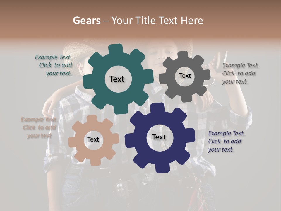 Gun Friendship Style PowerPoint Template