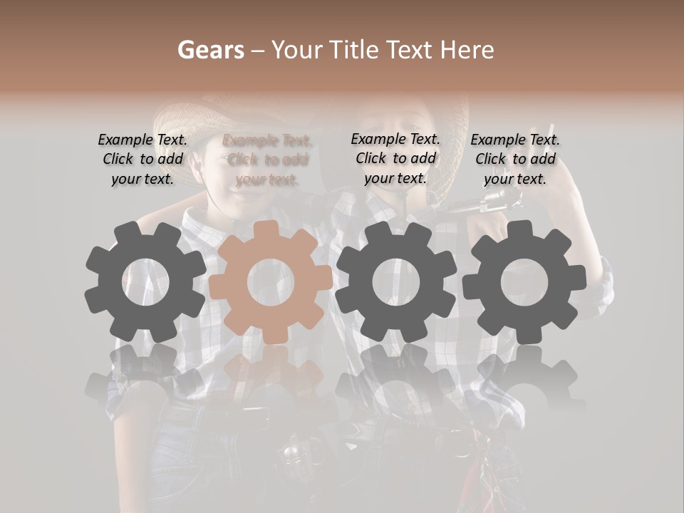 Gun Friendship Style PowerPoint Template