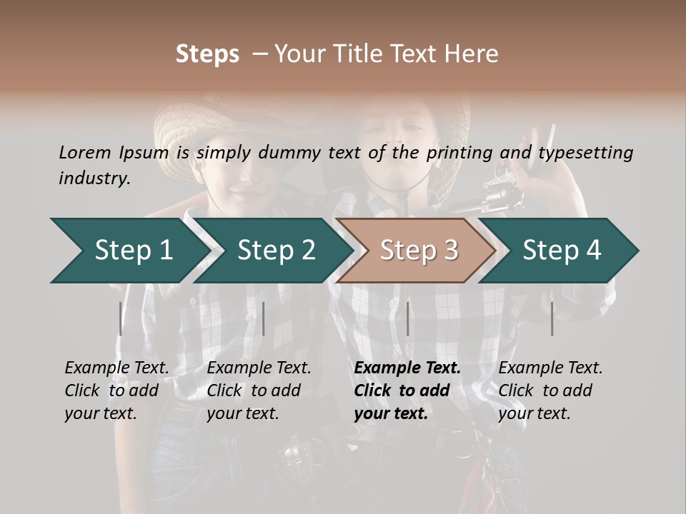 Gun Friendship Style PowerPoint Template