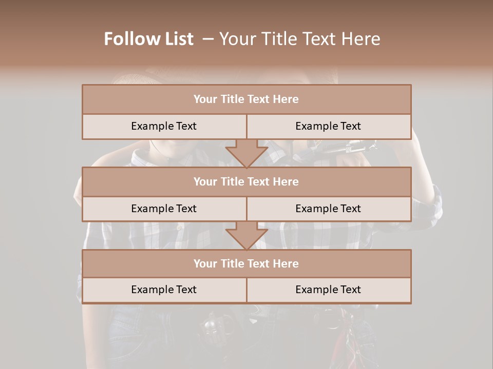 Gun Friendship Style PowerPoint Template